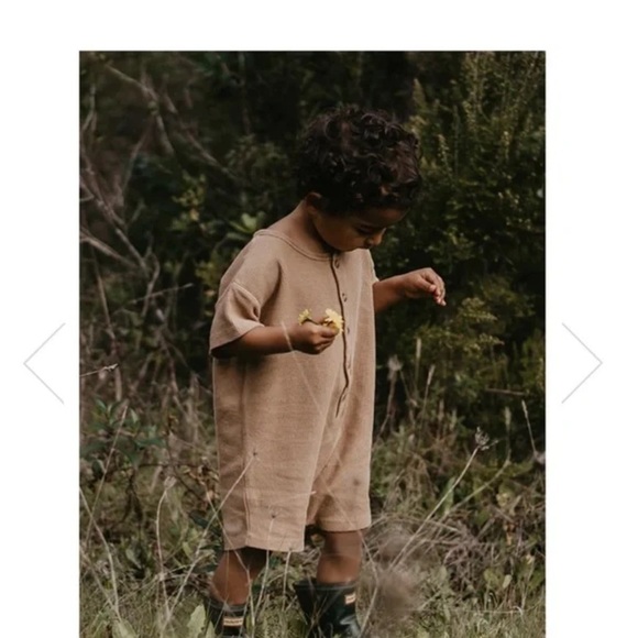 The Simple Folk The Explorer Playsuit in Olive - Picture 2 of 9